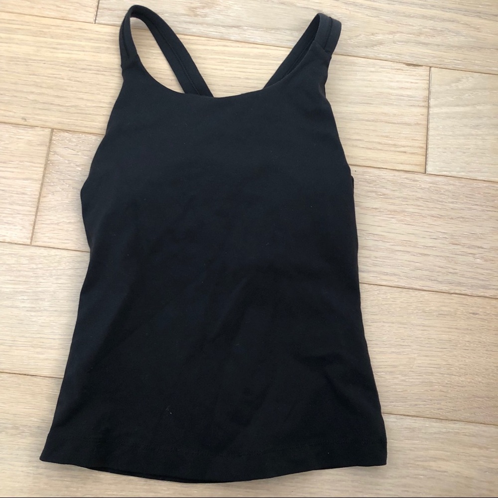Black Yoga Racerback Tank - Picture 2 of 2